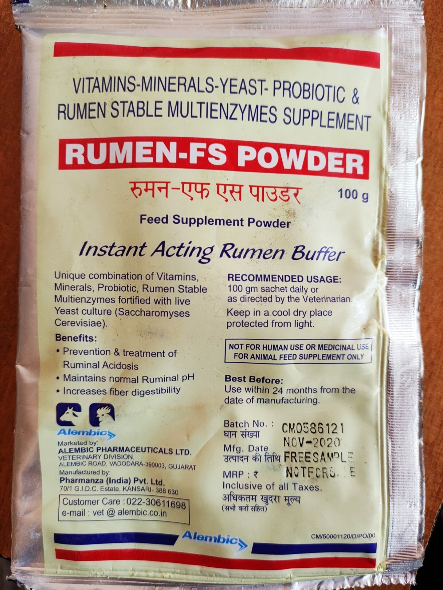 Rumen-FS Powder 100g Sachet - Your One-Stop Shop for Animal Health